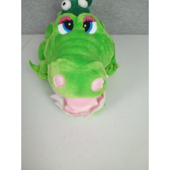 Crocodile with Frogs Plush Stuff Animal Alligator Green Toy Network 17 inch - Picture 3 of 11
